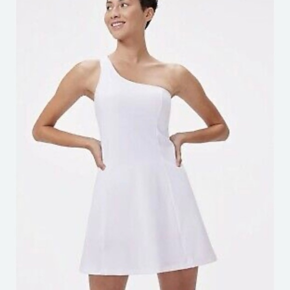 Outdoor Voices Women's One Shoulder Dress in White Brand new with Tag - Picture 5 of 7